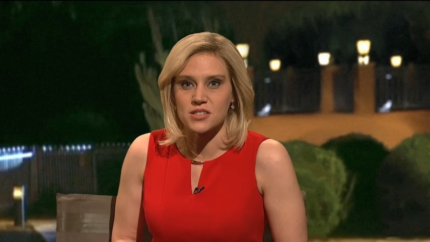 Kate McKinnon as Laura Ingraham on the &quot;The Ingraham Angle&quot; in &quot;Saturday Night Live&quot;