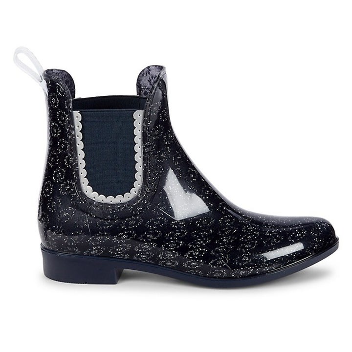 Image of black rain boots