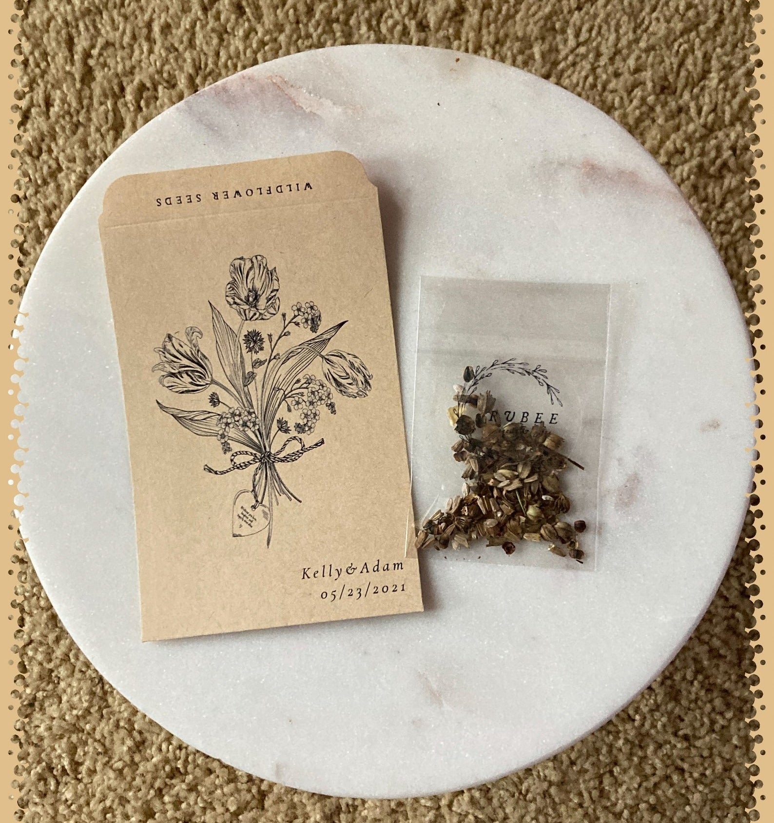 the customized seed packet