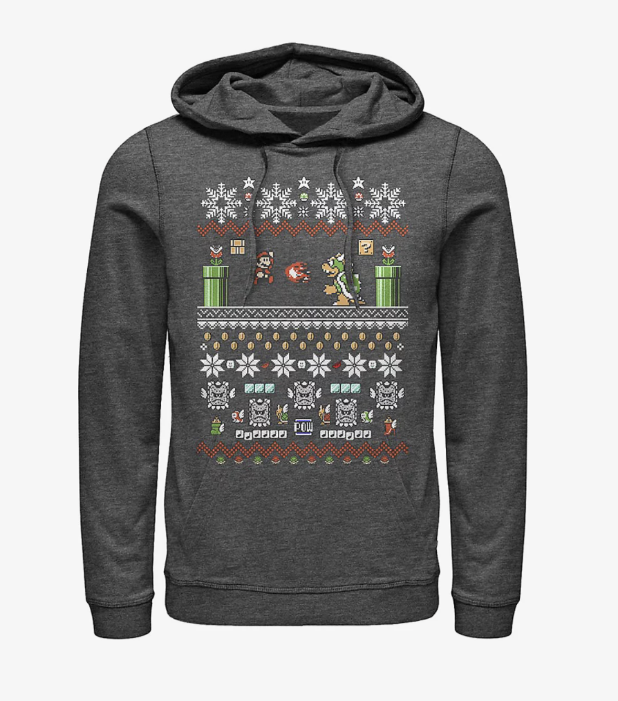 Mario-themed Christmas sweater