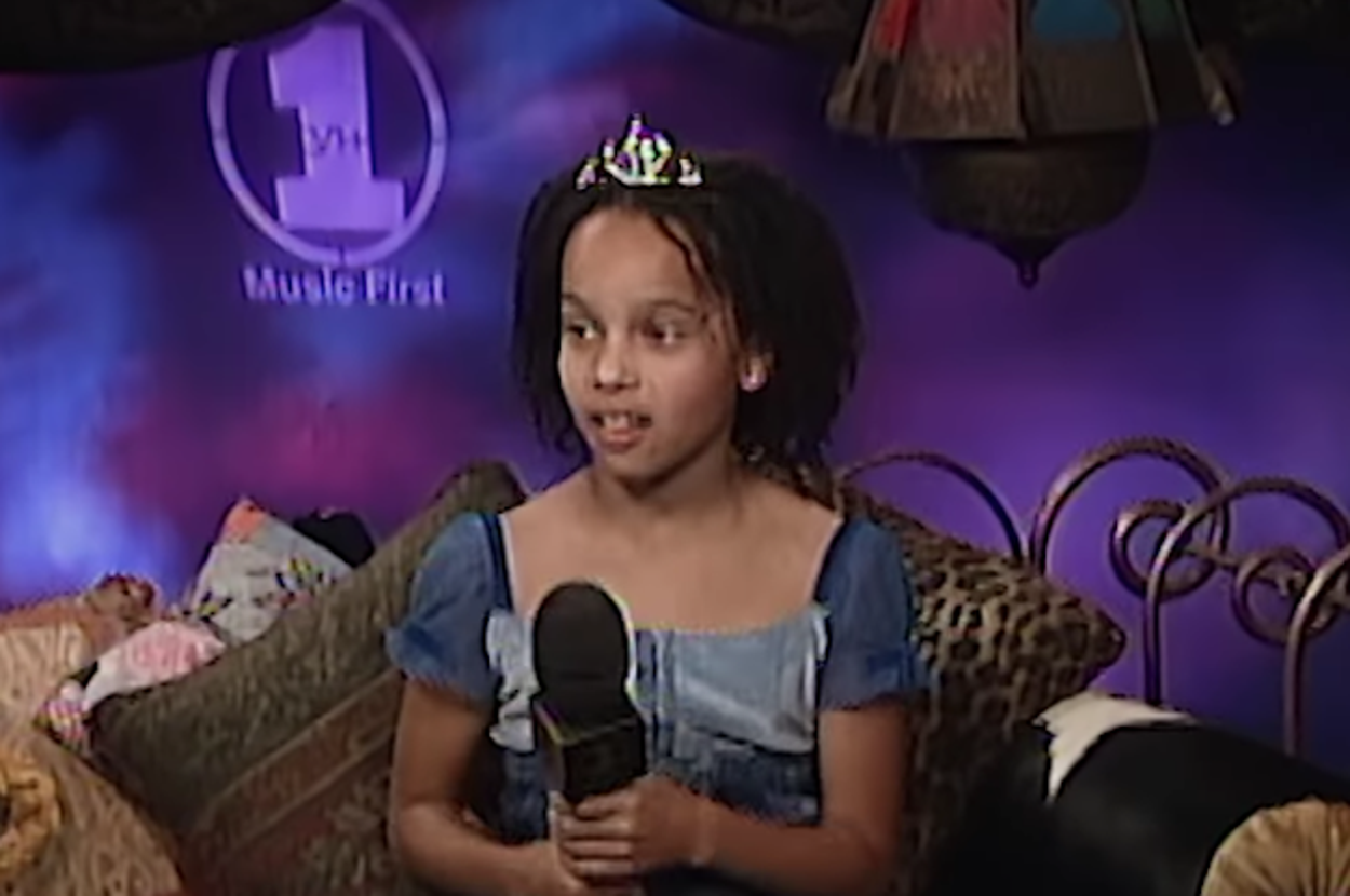 11YearOld Zöe Kravitz Sings TLC's No Scrubs On VH1