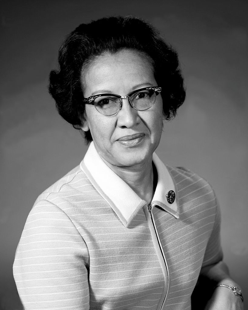 Johnson posing for a portrait in 1955