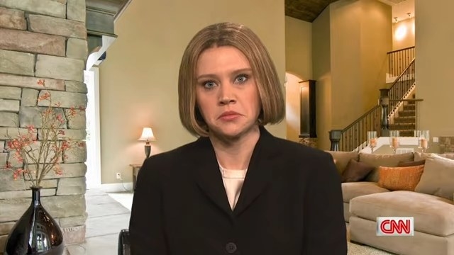 Kate McKinnon as Jodie Foster in her home in &quot;Saturday Night Live&quot;
