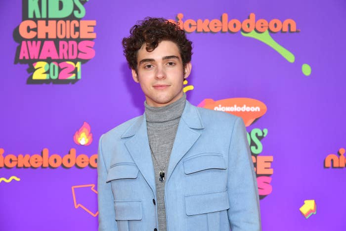Joshua on the red carpet at the Nickelodeon Kids Choice Awards 2021