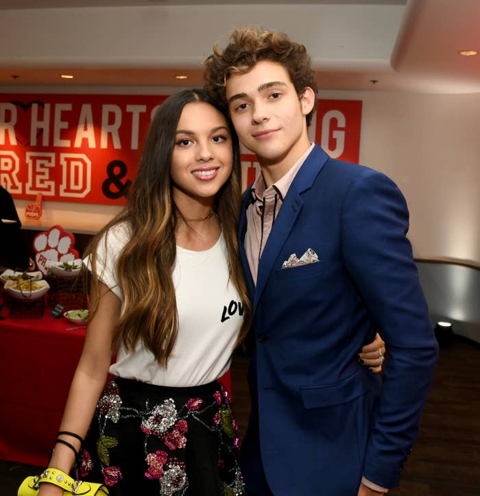 Olivia Rodrigo and Joshua Bassett at an event in 2019