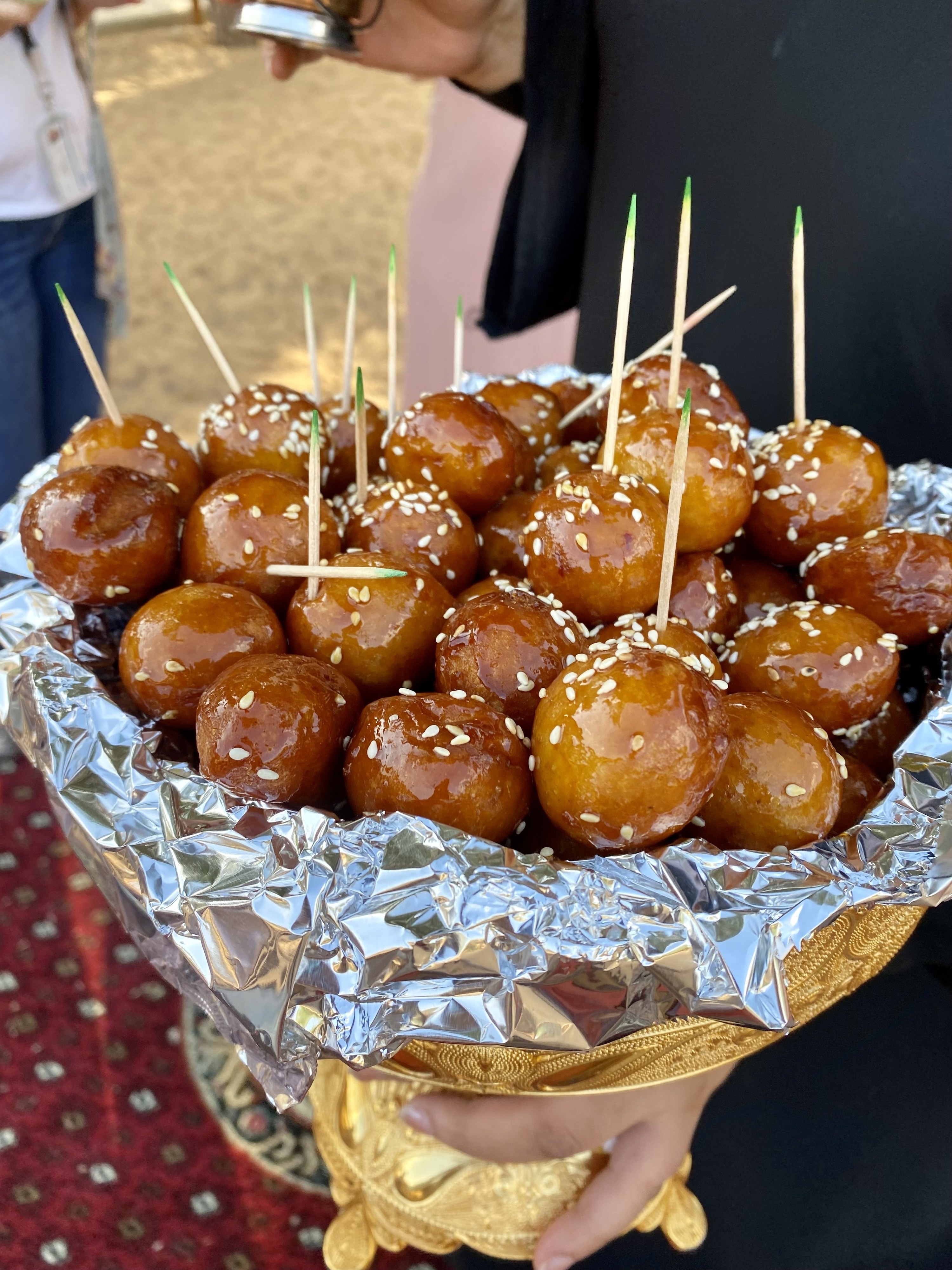 the dough balls