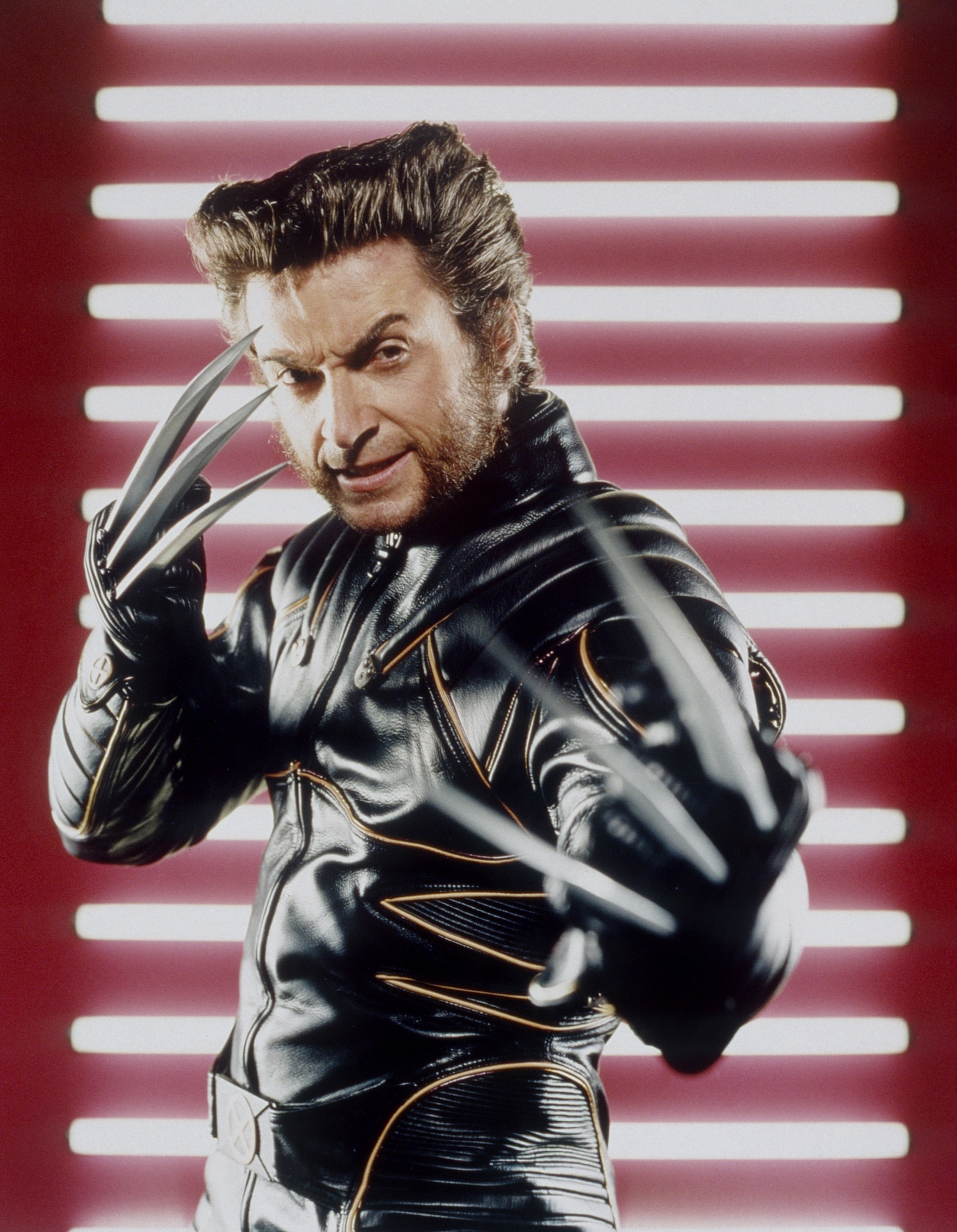 Jackman as Logan in a promotional shot for X-Men