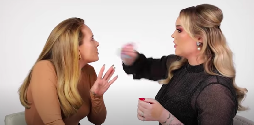 adele continuing to tell Nikkie Tutorials about her brows
