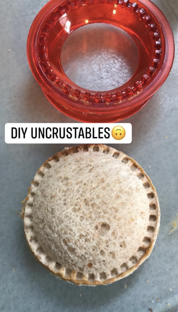A customer review photo of their DIY Uncrustables