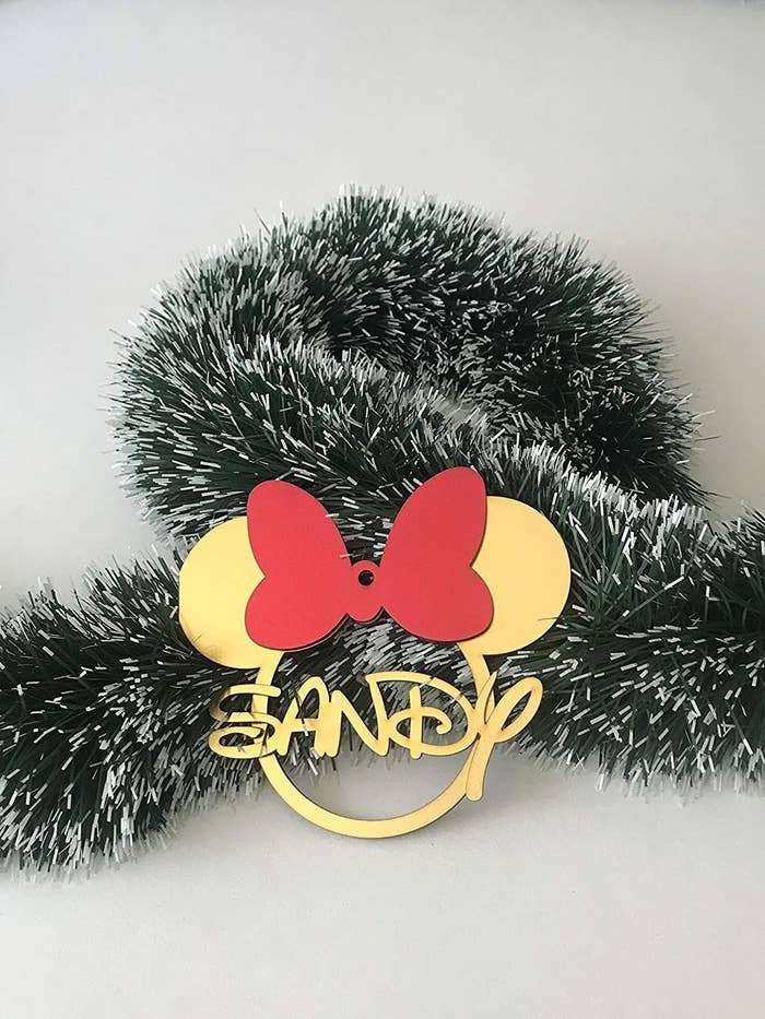 Esfera de Mickey personalizada para árbol de navidad