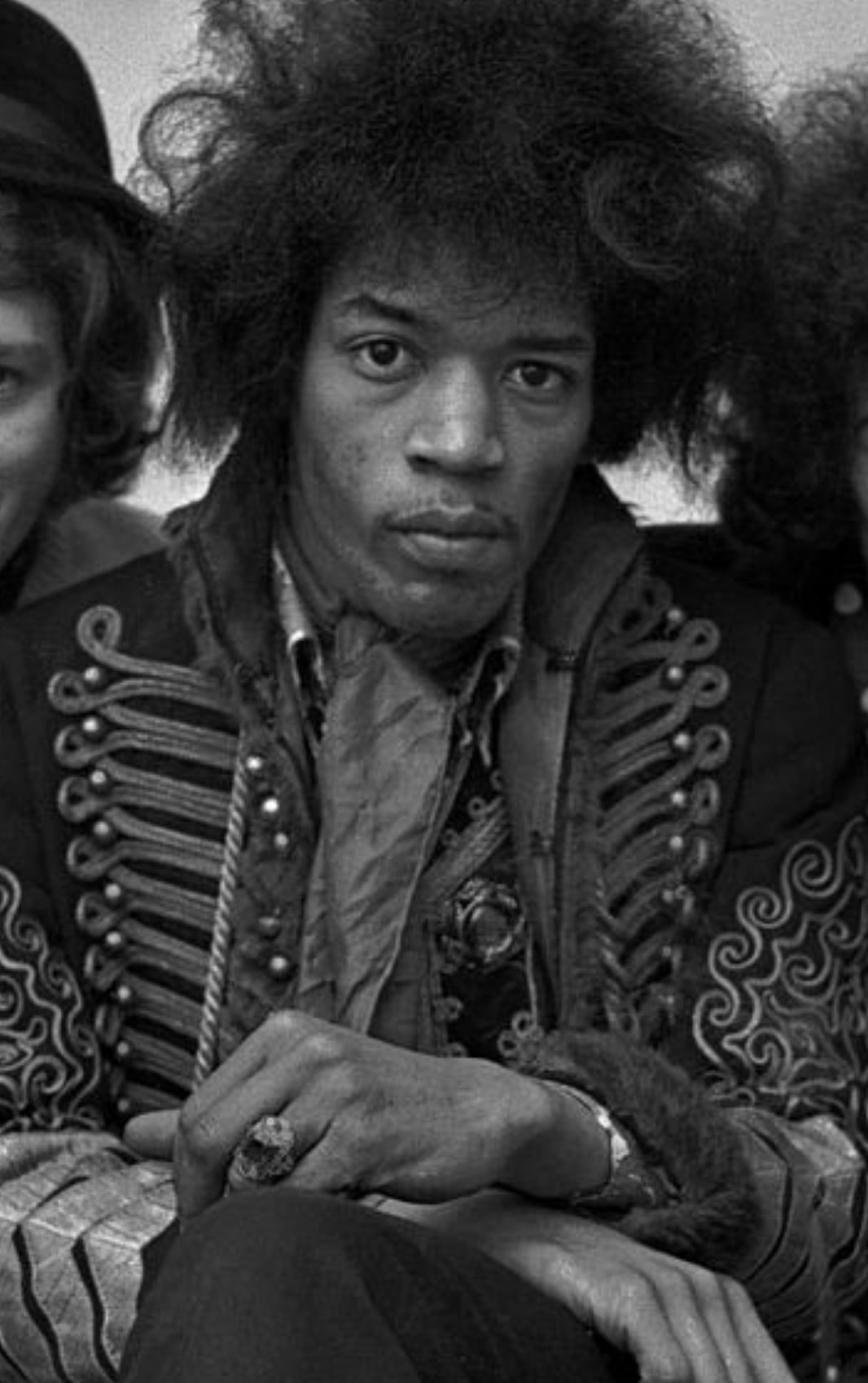 Hendrix posing for a portrait in 1967