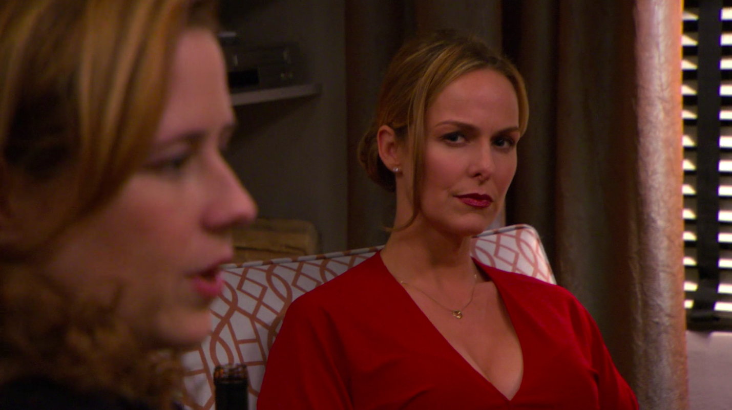 Jan staring at Pam