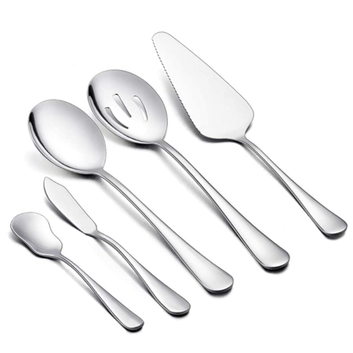 The five serving pieces