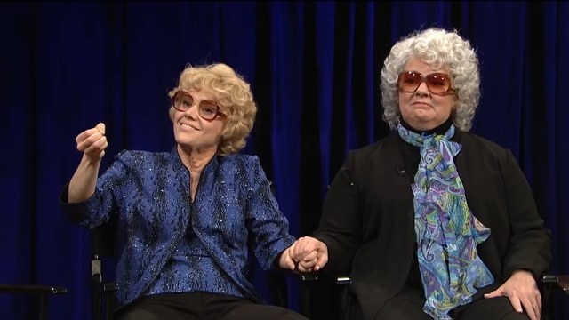 Kate McKinnon as Debette Goldry and Melissa McCarthy as Gaye Fontaine in &quot;Saturday Night Live&quot;