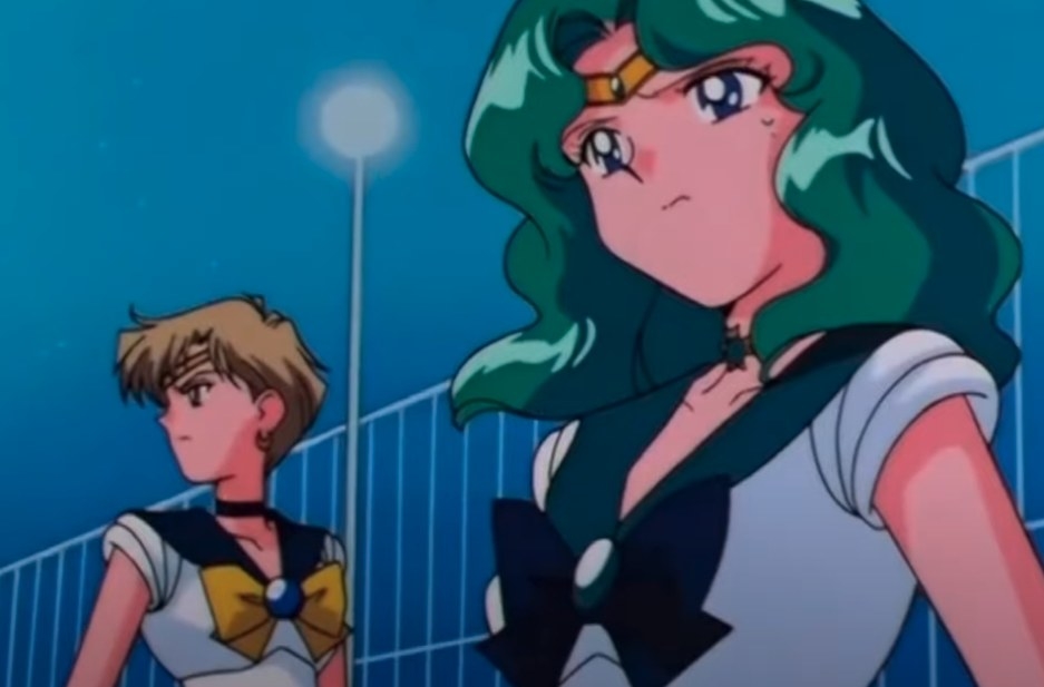 Sailor Neptune and Sailor Uranus join the battle alongside their fellow heroes