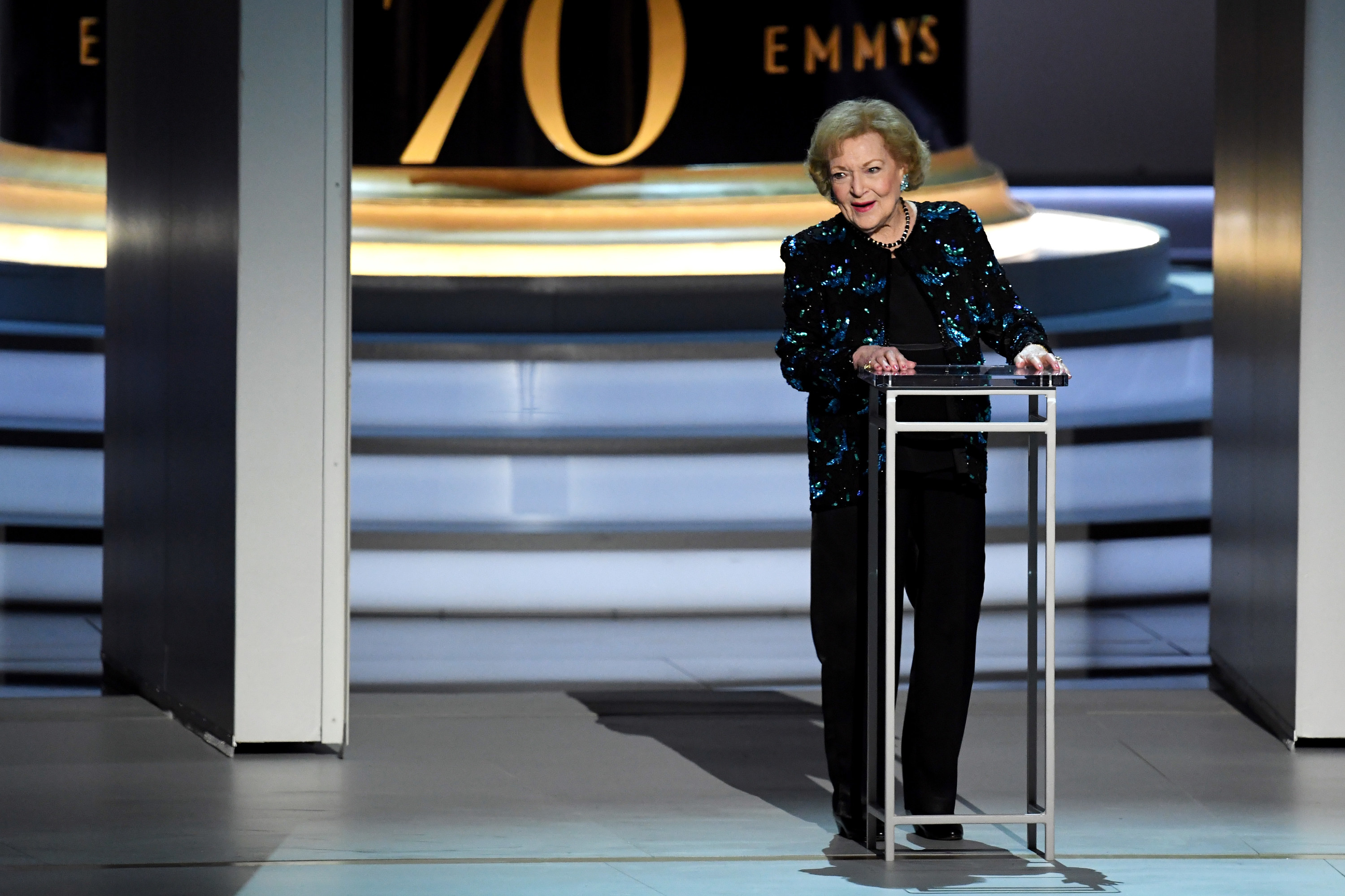 贝蒂怀特在2018年艾美奖在舞台上