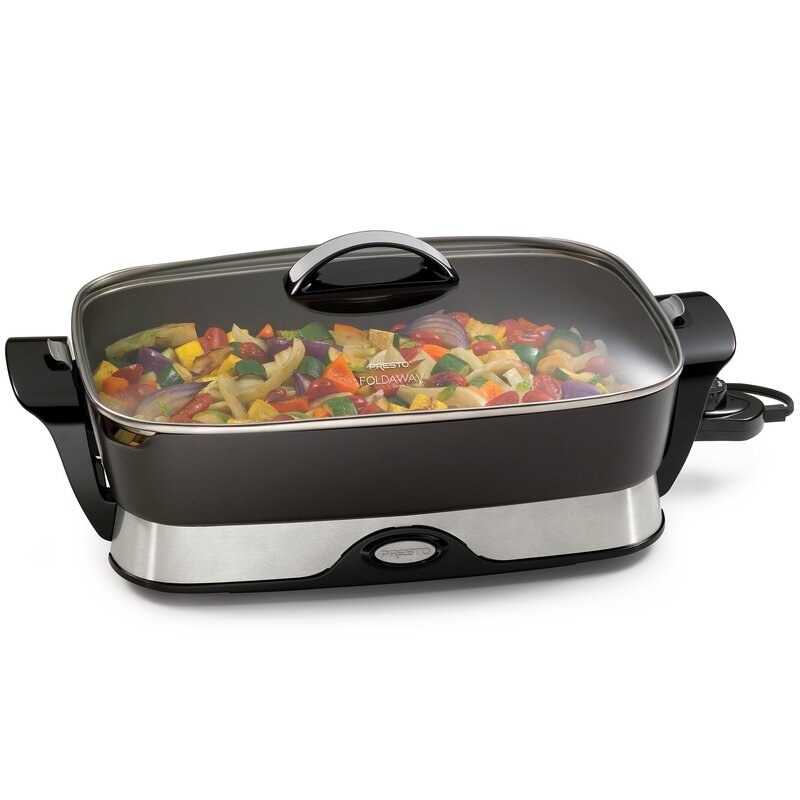 An image of a electric foldaway skillet