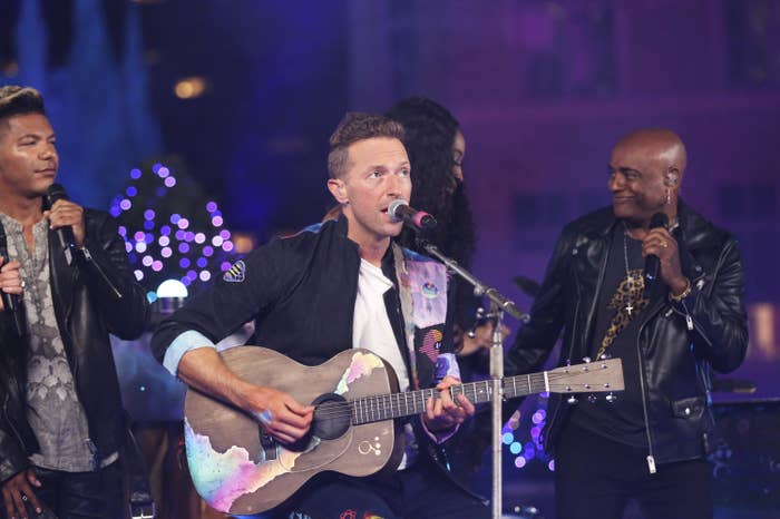 Chris Martin performs on The Tonight Show Starring Jimmy Fallon