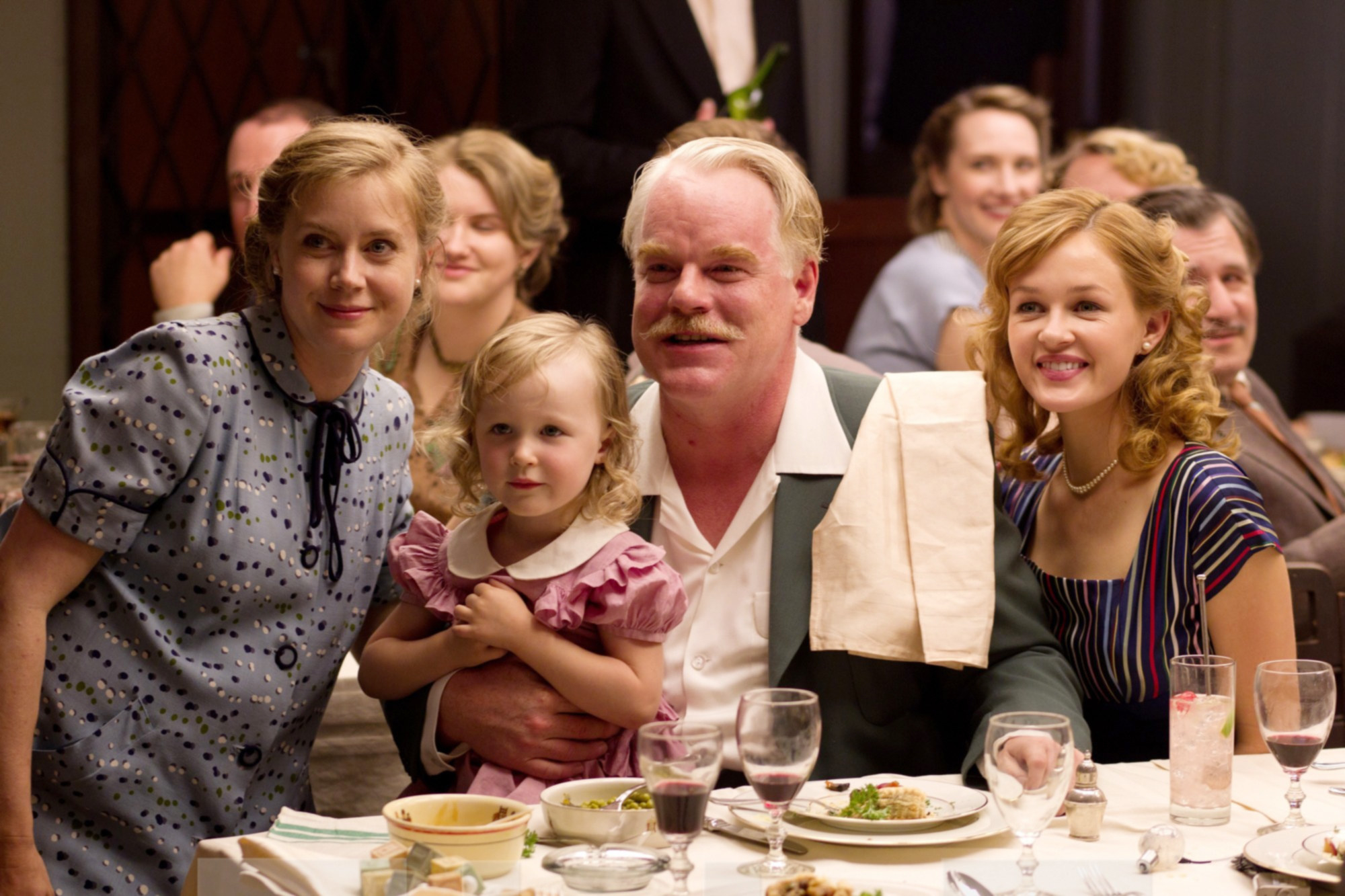 Amy Adams Lorelai Hoey, Philip Seymour Hoffman, and Ambyr Childers pose for a photo