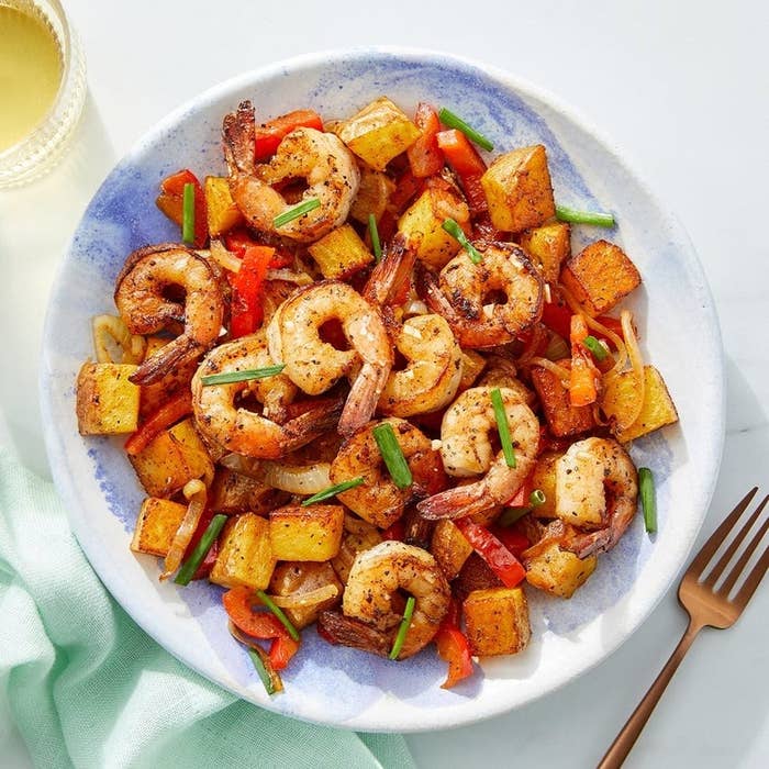 Garlic Shrimp & Spanish-Style Potatoes