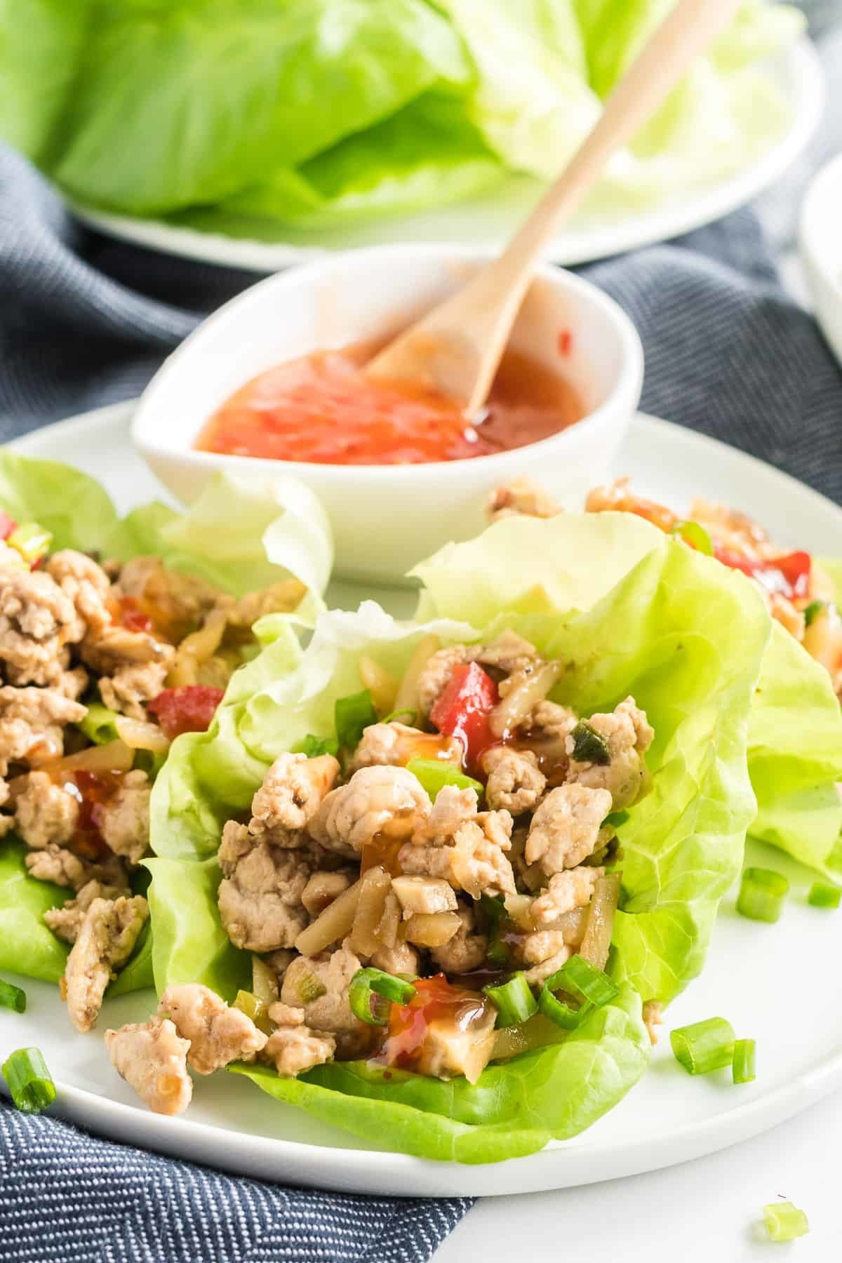 These Chicken Lettuce Wraps are light in calories and big in flavor. This fun, family-friendly meal takes less than 30 minutes to prepare.

