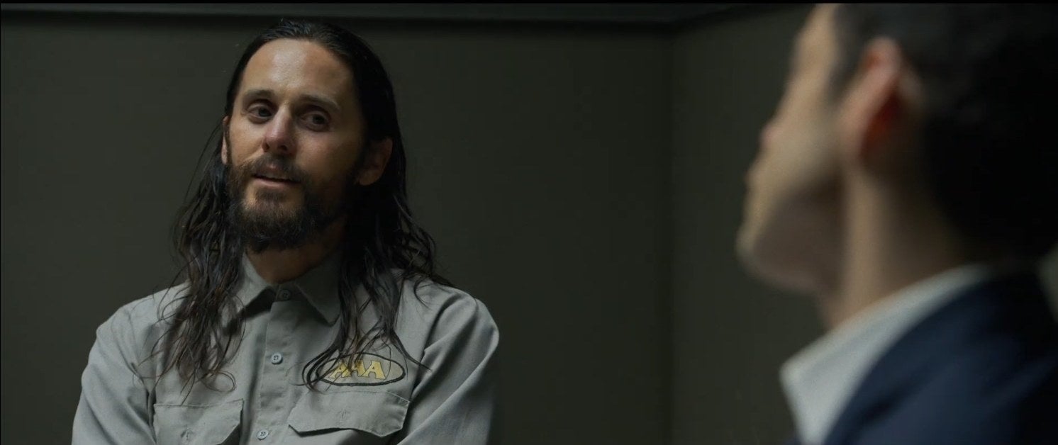 (L-R) Jared Leto and Rami Malek in "The Little Things"