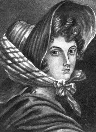 A painting of Emily Brontë made by her sister, Charlotte Brontë