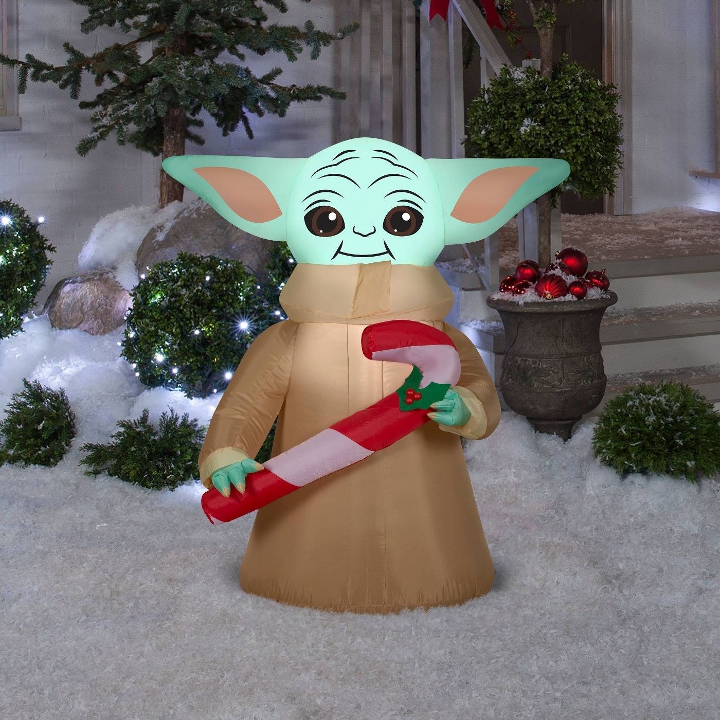 Baby Yoda lawn decoration