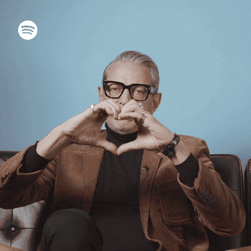 Gif of Jeff Goldblum making a heart with his hands