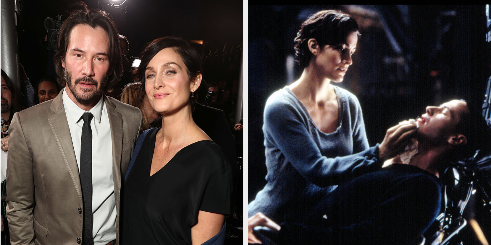 Keanu Reeves And Carrie-Anne Moss On \