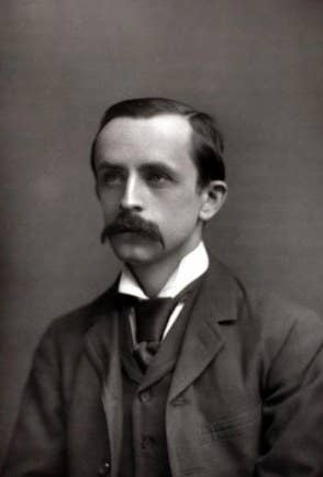 A portrait of author J.M. Barrie circa 1900