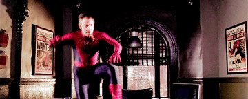 GIF of J.K. as Spider-Man