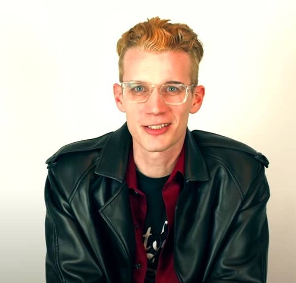 Mikey Neumann discusses the film &quot;Queen of the Damned&quot; for a FilmJoy YouTube video