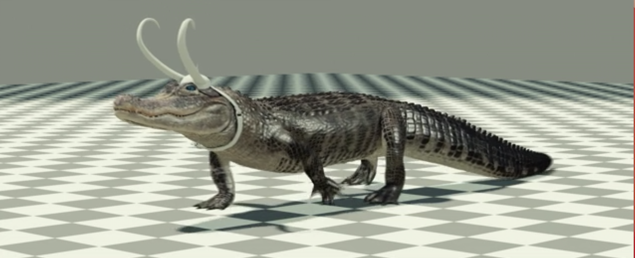The CGI rendering of Loki Alligator
