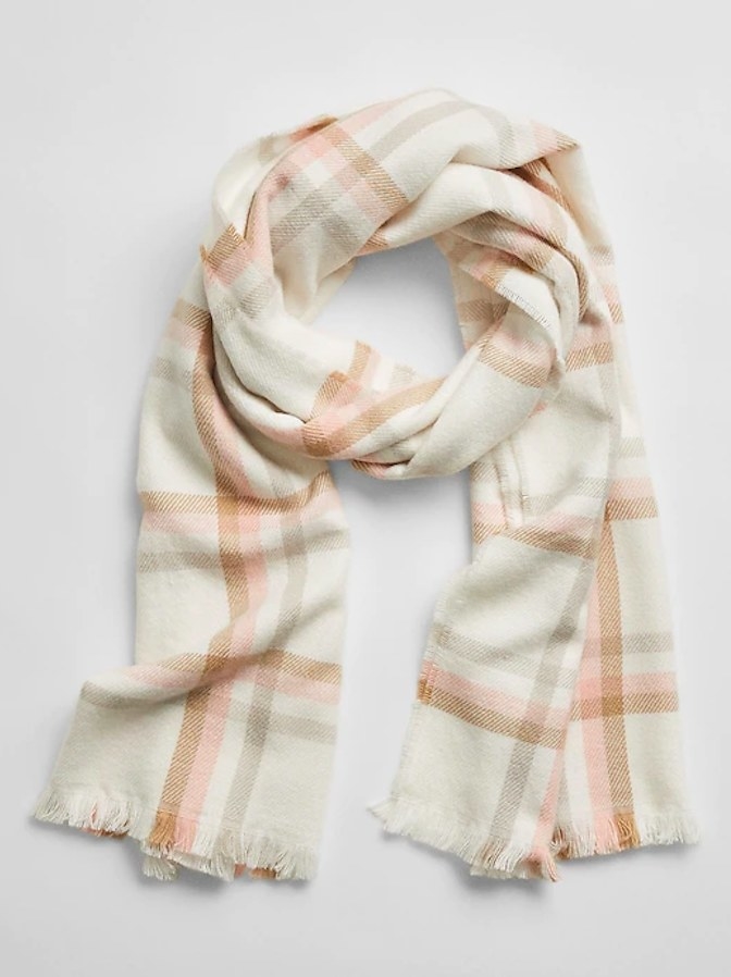 Scarf in color &quot;Ivory plaid&quot;