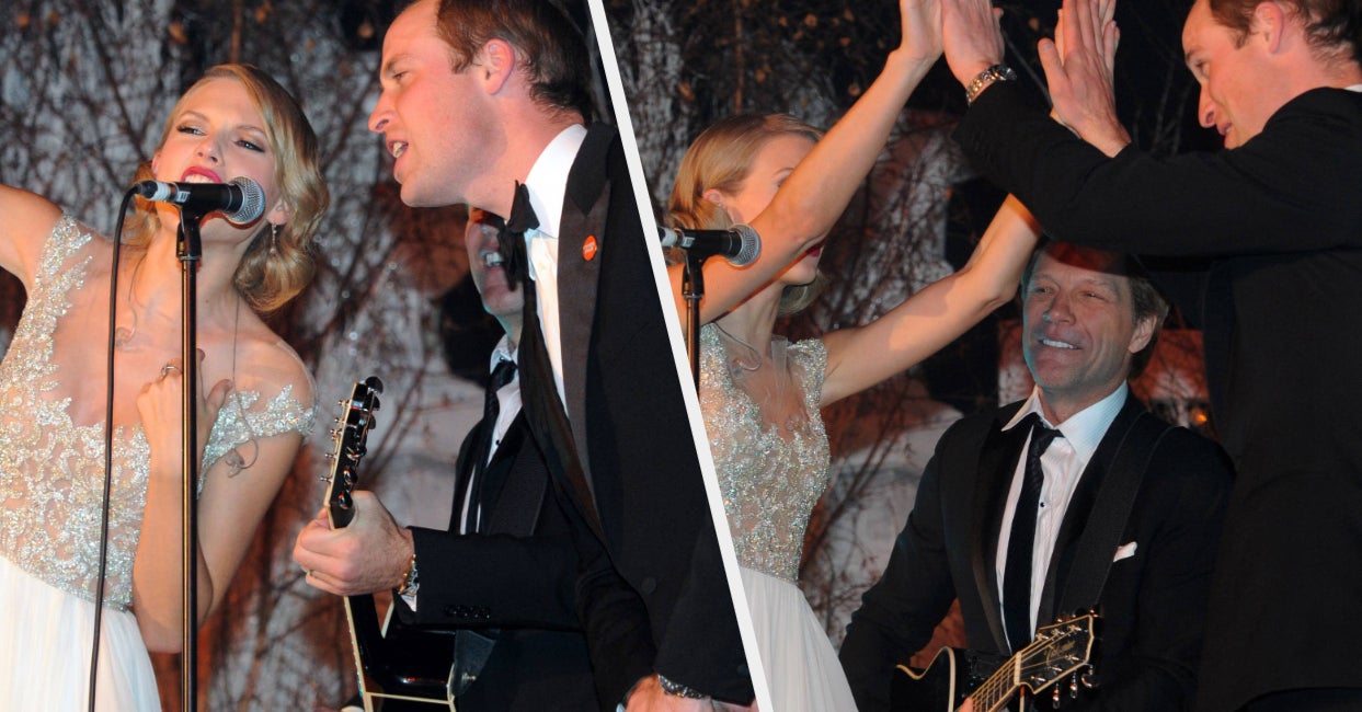 Prince William Said He Was "In A Trance" When Taylor Swift Asked Him To Perform On Stage With Her And Bon Jovi, Which Checks Out