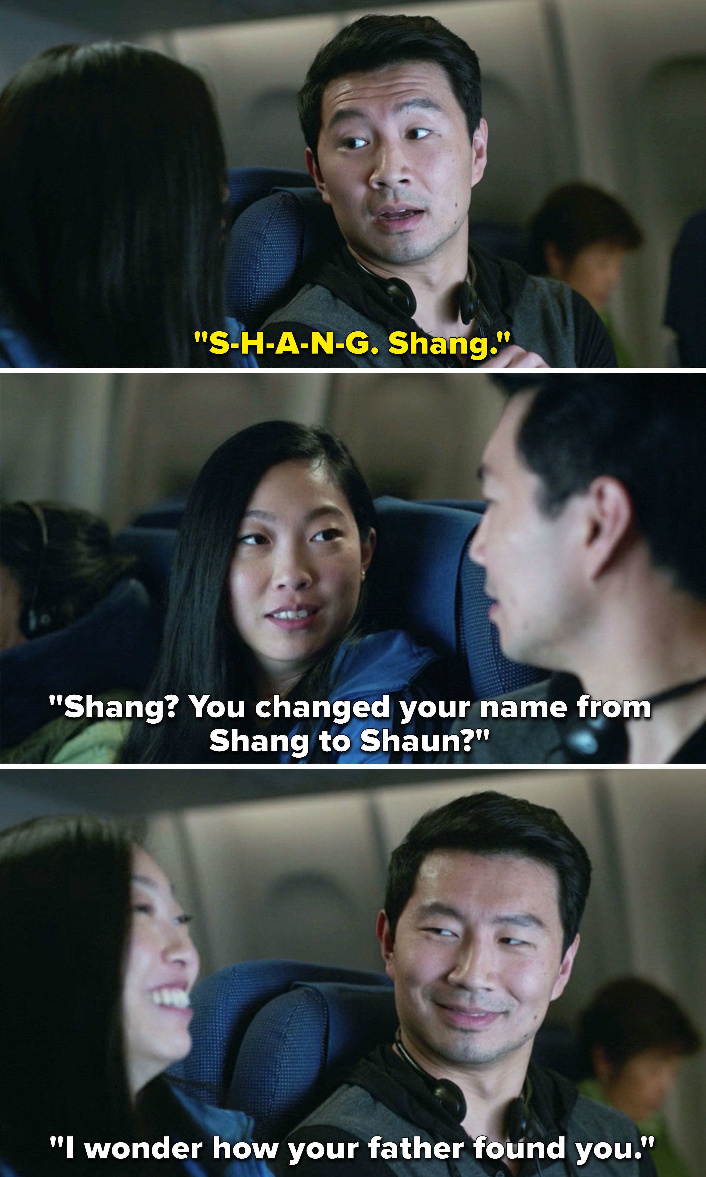 Katy making fun of him for changing his name from Shang to Shaun