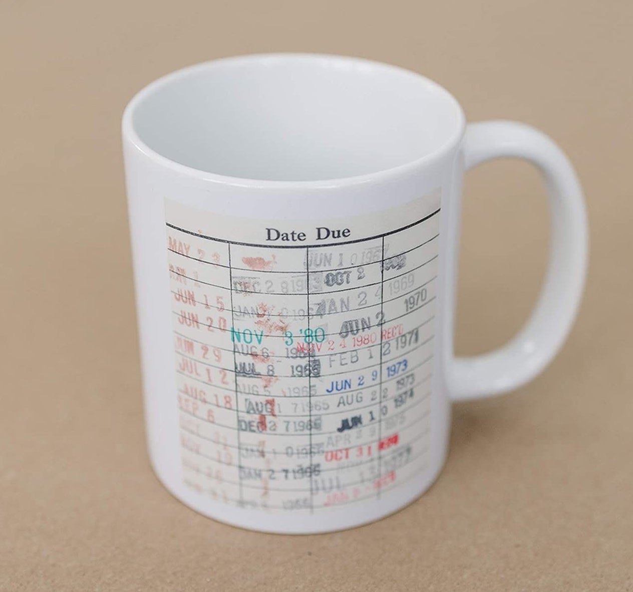 The library due date mug