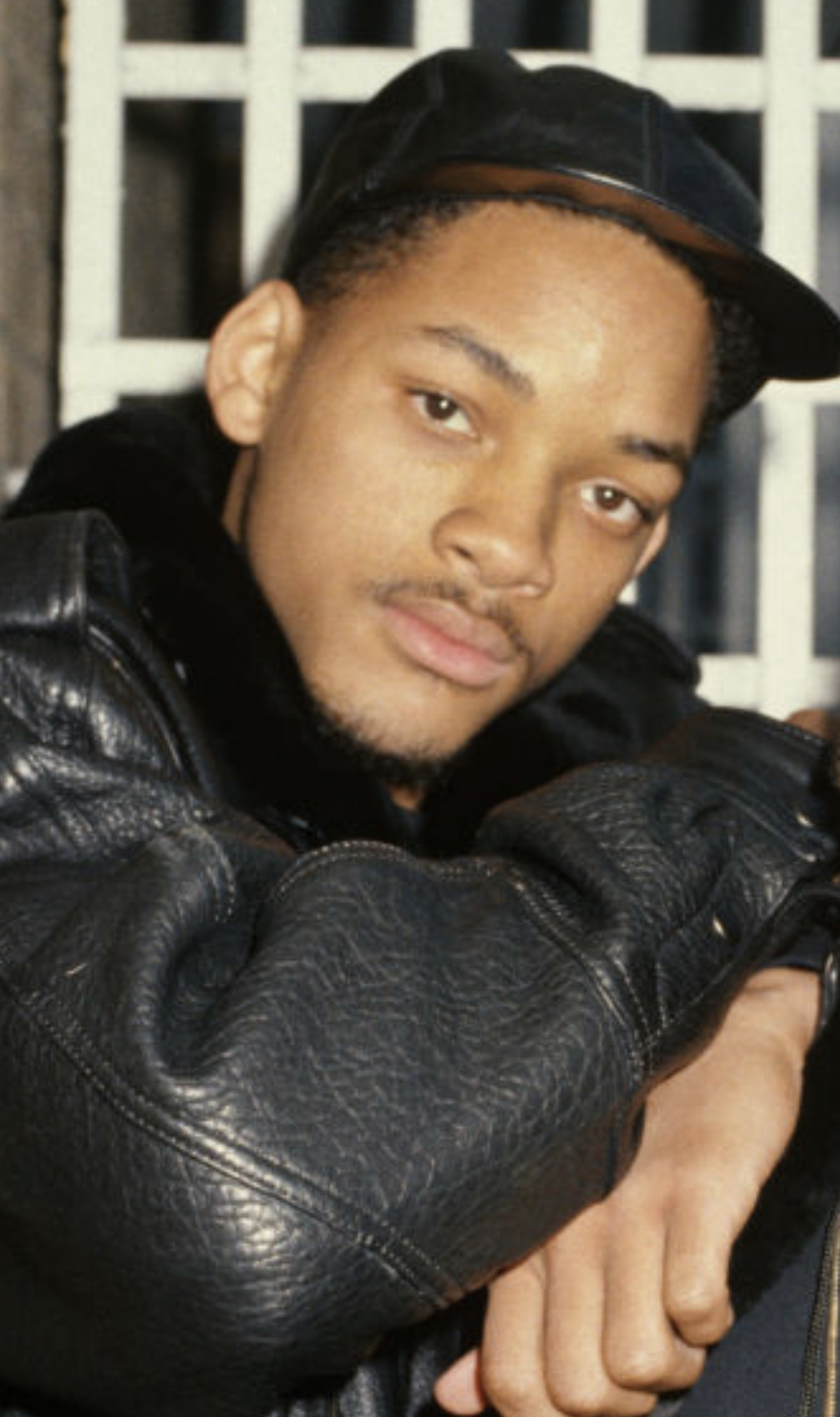 Smith posing for a portrait in the late &#x27;80s with DJ Jazzy Jeff
