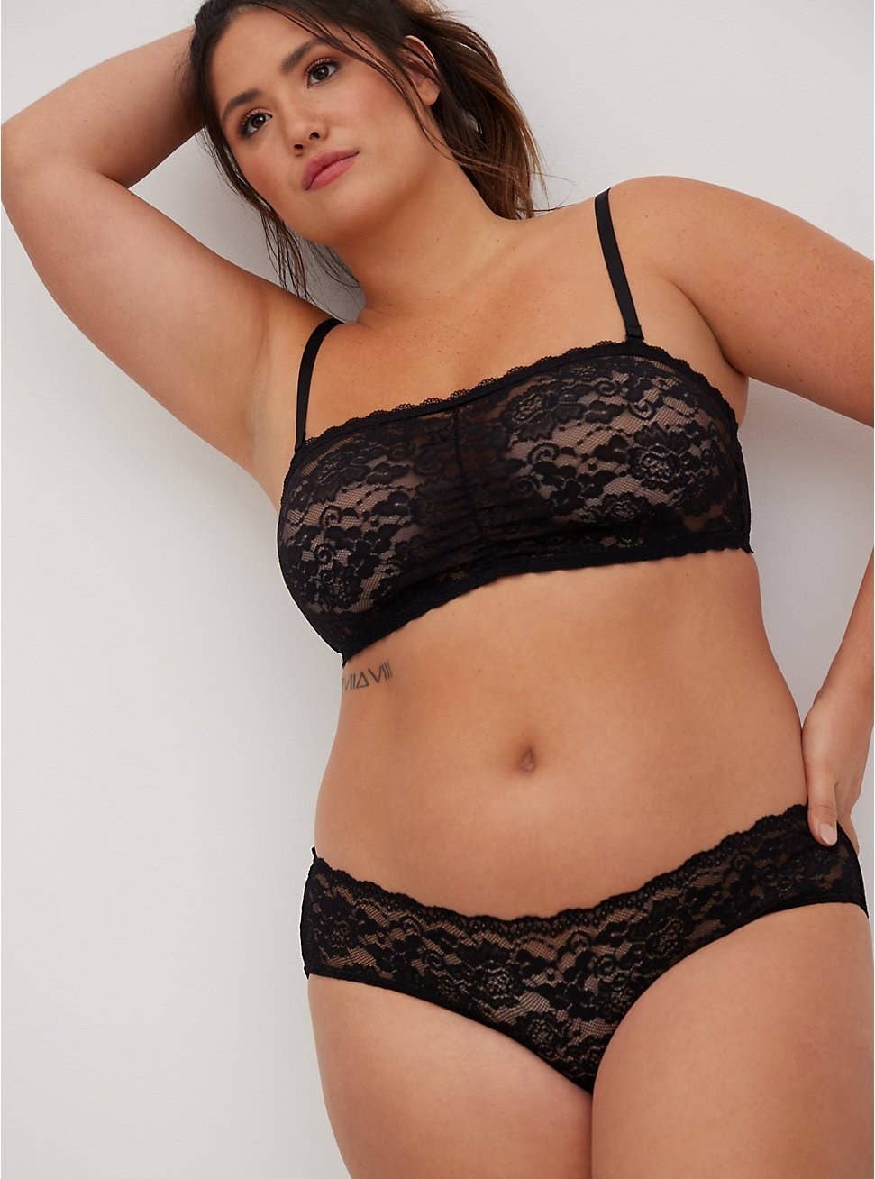 Plus Size - Simply Lace Hipster Panty With Bow Cage Back - Torrid