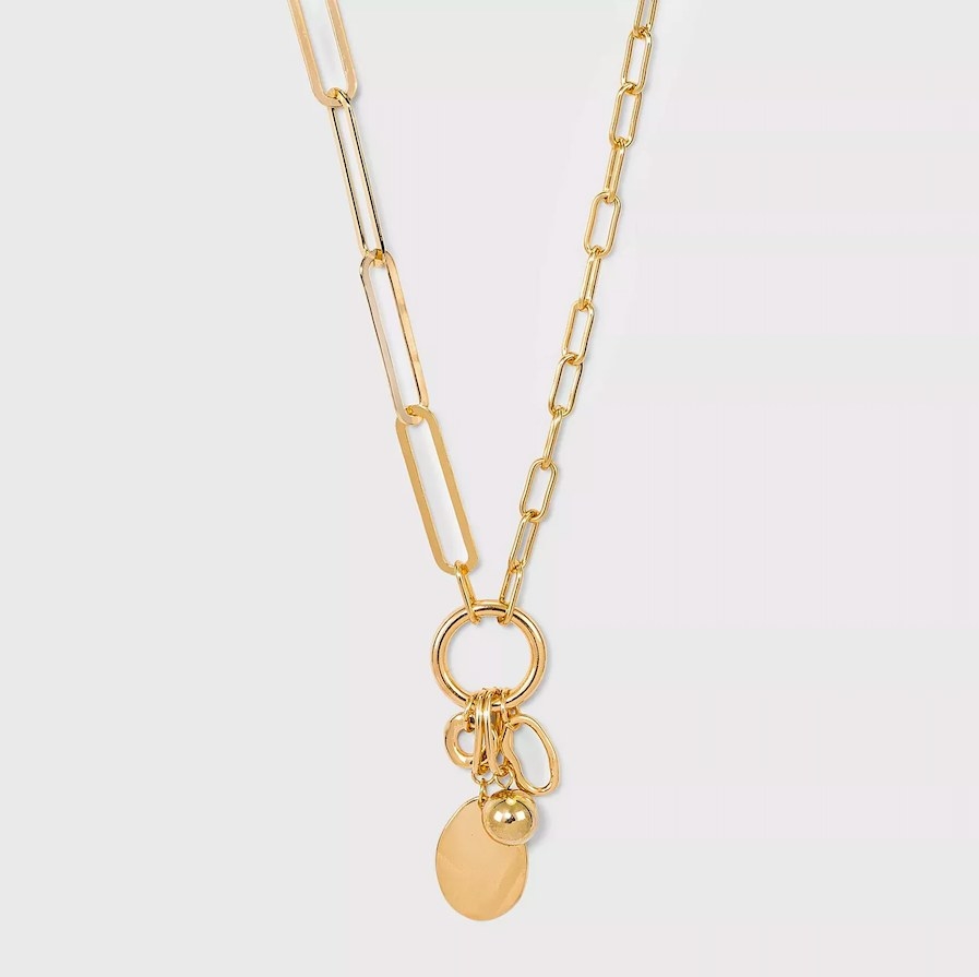 Image of necklace showing charms