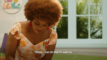 Tabitha Brown saying &quot;Honey, I can do that if I want to, because that&#x27;s my business.&quot;