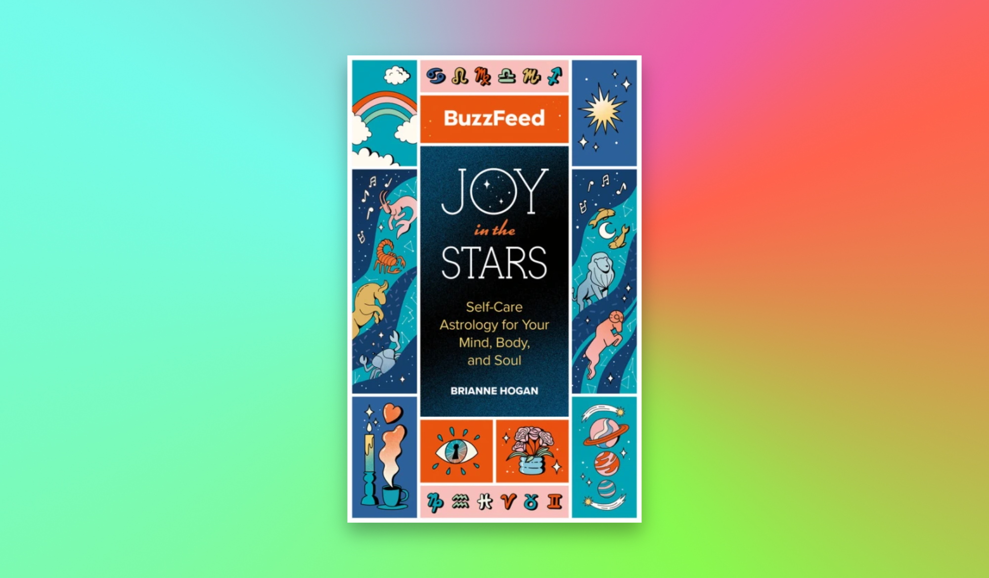 Joy in the Stars cover on rainbow background