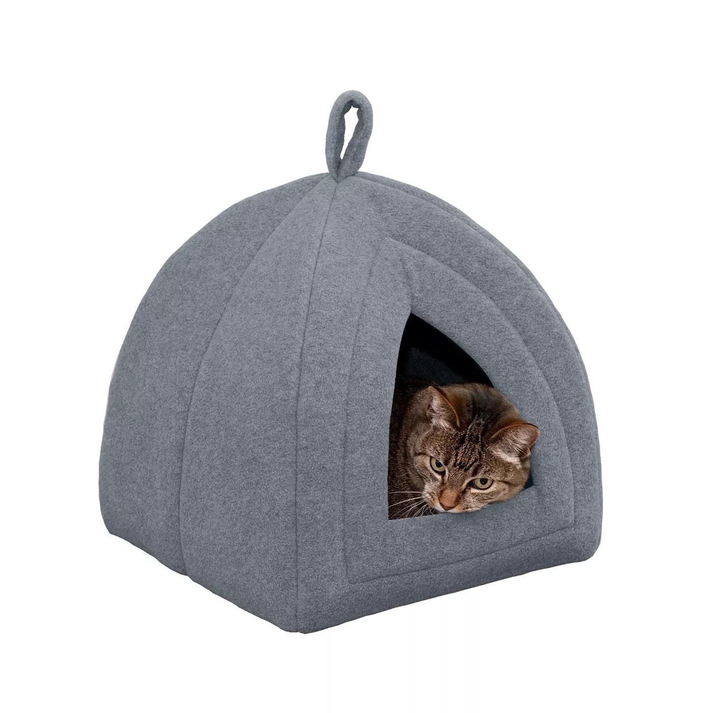A cat in the pet tent