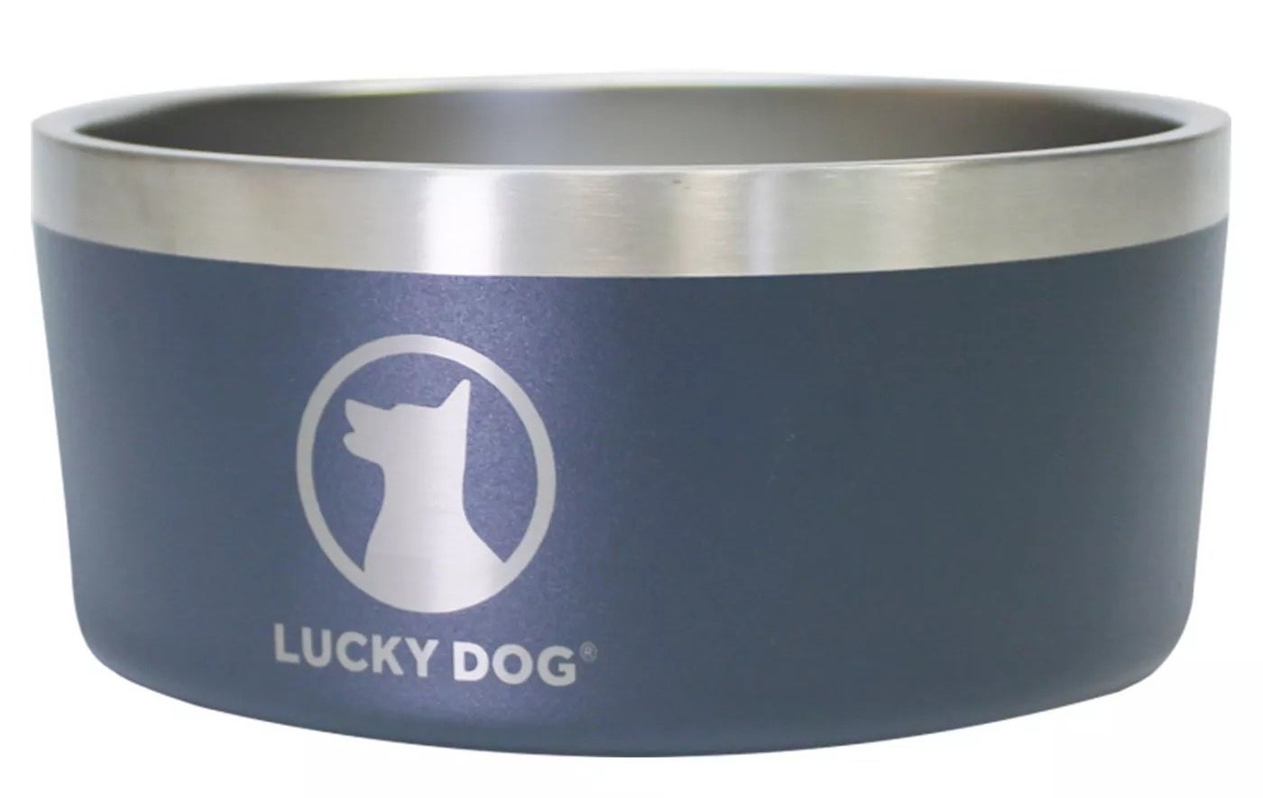 The stainless steel dog bowl