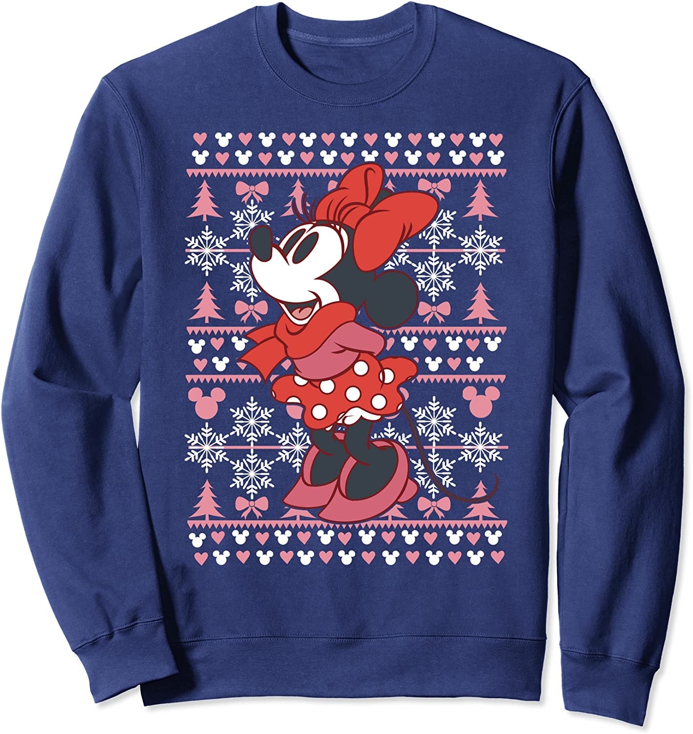 Minnie-themed Christmas sweatshirt