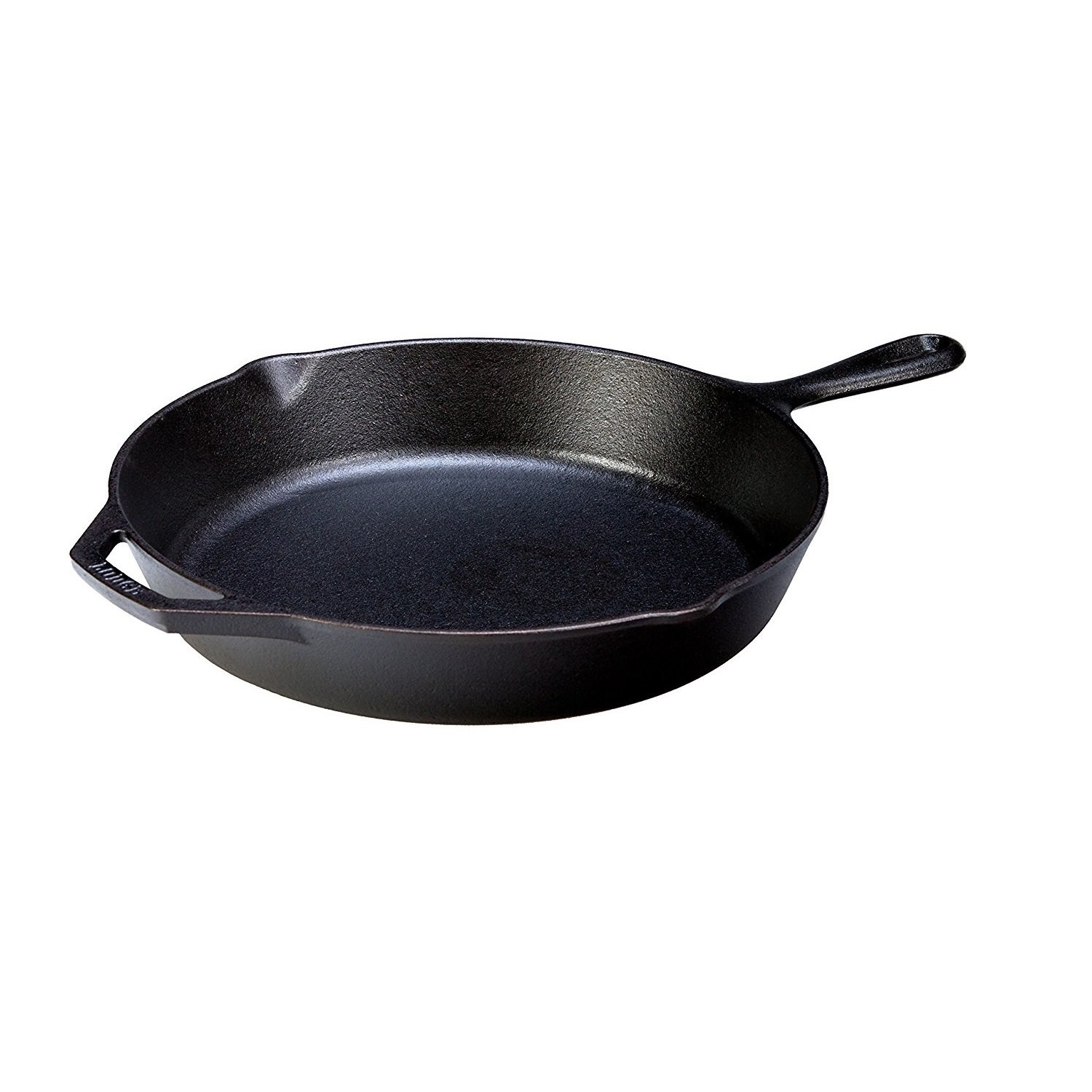 Product photo of a cast iron skillet against a white background