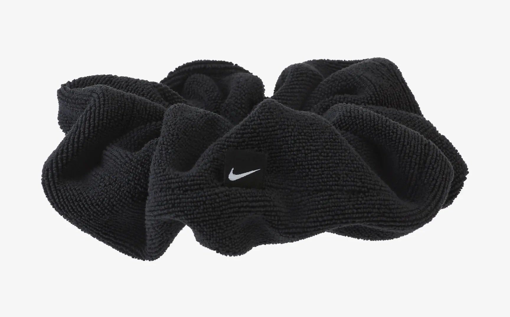 A black scrunchie