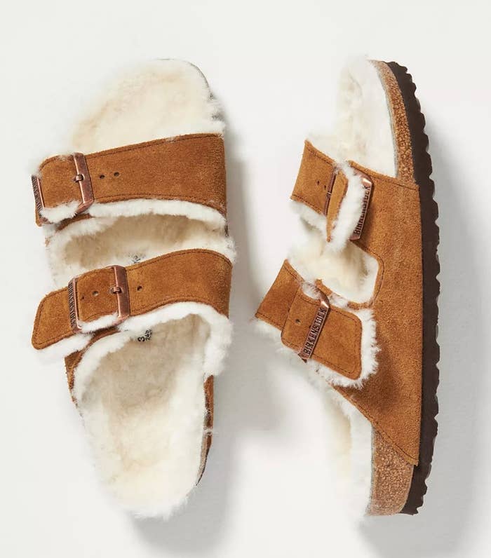 The sherpa-lined Birkenstock sandals