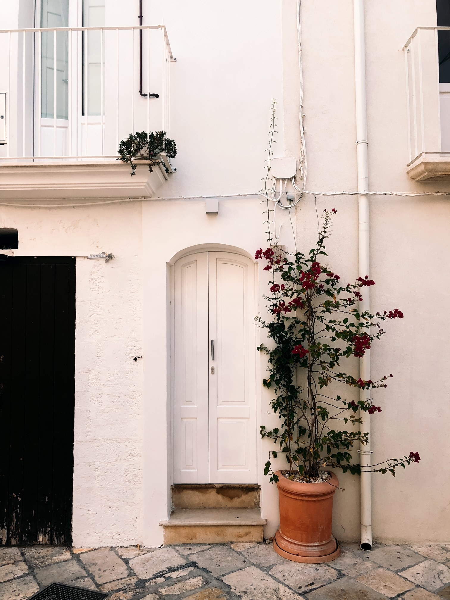 White door in Puglia